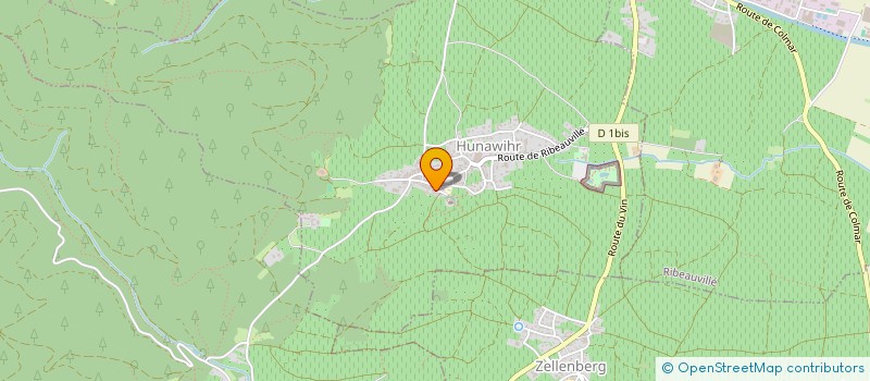 localisation de l'entreprise ASSOCIATION POUR LA PROMOTION DES ORGUES DE L'EGLISE SAINT GREGOIRE DE RIBEAUVILLE  RIBEAUVILLE