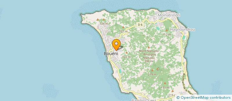 localisation de l'entreprise ASSOCIATION POUR LA PROMOTION DES PARCOURS DE SANTE COORDONNES A MAYOTTE à BOUENI