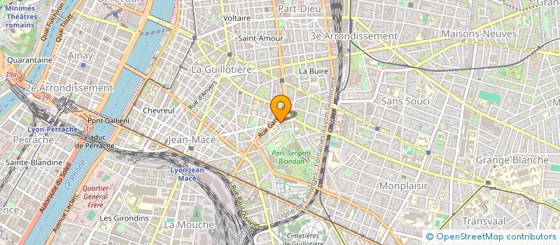 localisation de l'entreprise ASSOCIATION POUR LA PROMOTION DES TERRITOIRES DHARMONIE MUTUELLE DE LA DEX GRAND SUD  LYON