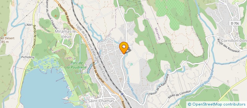 localisation de l'entreprise ASSOCIATION POUR LA PROMOTION DES TROMPETTES DU MIDI  SAINT-CHAMAS