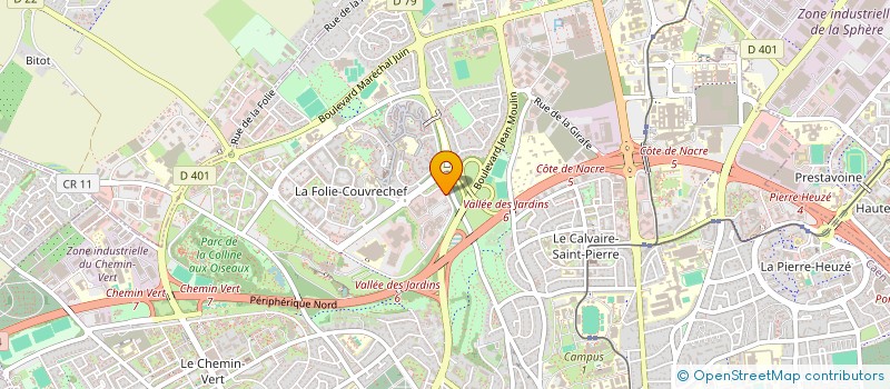 localisation de l'entreprise ASSOCIATION POUR LA PROMOTION DES VOLAILLES DE NORMANDIE à CAEN