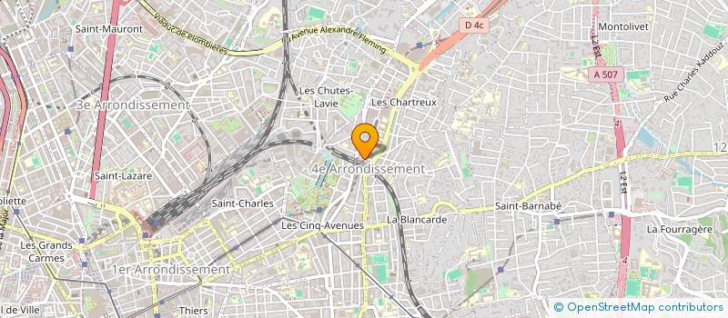 localisation de l'entreprise ASSOCIATION POUR LA PROMOTION DU 4EME ARRONDISSEMENT à MARSEILLE