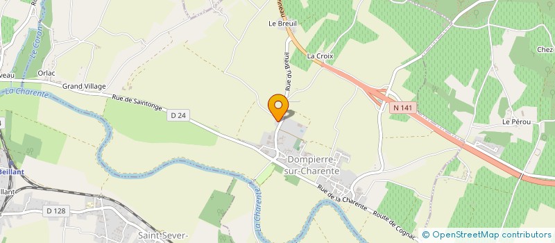 localisation de l'entreprise ASSOCIATION POUR LA PROMOTION DU BRAQUE DU BOURDONNAIS  DOMPIERRE-SUR-CHARENTE