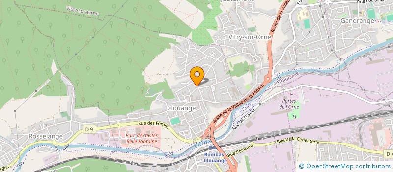 localisation de l'entreprise ASSOCIATION POUR LA PROMOTION DU CONSERVATOIRE DE CLOUANGE  CLOUANGE