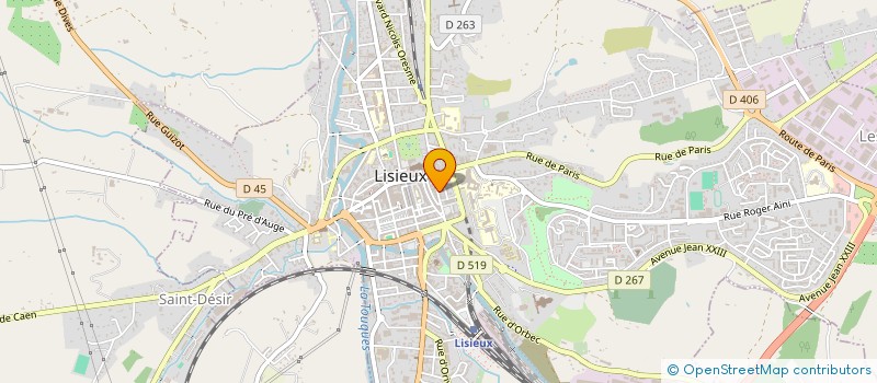 localisation de l'entreprise ASSOCIATION POUR LA PROMOTION DU DEVELOPPEMENT DE L'ENFANT ET DE L'ADOLESCENT DU PAYS D'AUGE à LISIEUX