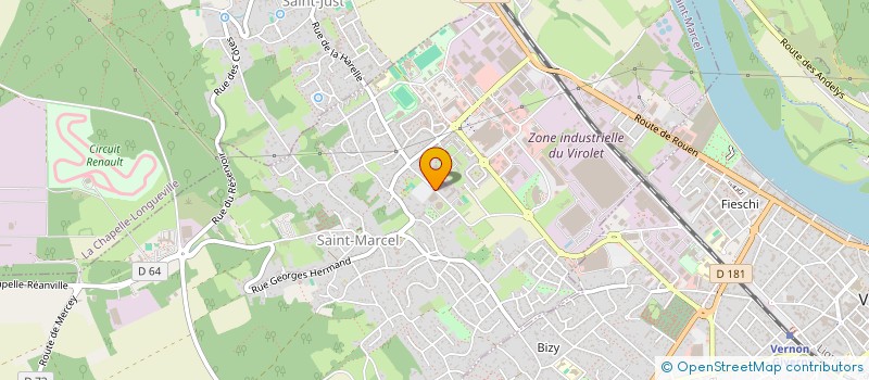 localisation de l'entreprise ASSOCIATION POUR LA PROMOTION DU DON DU SANG BENEVOLE DE LA REGION DE VERNON / SAINT-MARCEL à SAINT-MARCEL