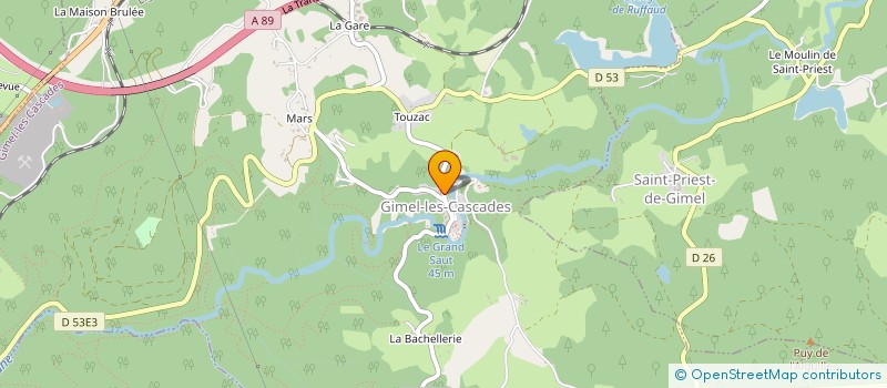 localisation de l'entreprise ASSOCIATION POUR LA PROMOTION DU MUSEE DU PRESIDENT JACQUES CHIRAC  SARRAN