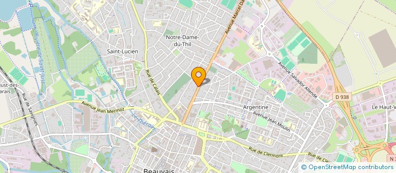 localisation de l'entreprise ASSOCIATION POUR LA PROMOTION DU PATRIMOINE LOCAL DE L'OISE ET DU BEAUVAISIS  BEAUVAIS