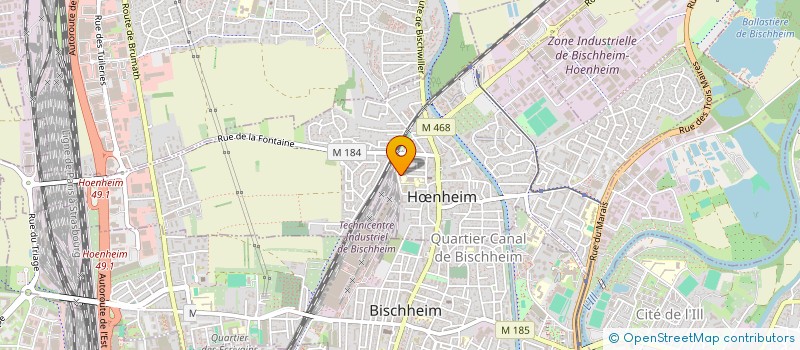 localisation de l'entreprise ASSOCIATION POUR LA PROMOTION ET L'ANIMATION SPORTIVE ET EDUCATIVE DE L'ECOLE ELEMENTAIRE DE HOENHEIM CENTRE  HNHEIM