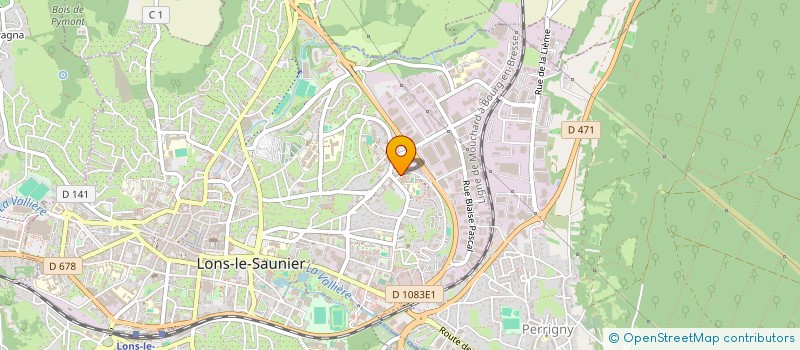 localisation de l'entreprise ASSOCIATION POUR LA PROMOTION ET LA GESTION DE L'ECOLE DE LA DEUXIEME CHANCE DU JURA à LONS-LE-SAUNIER