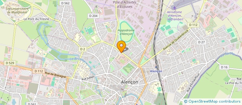 localisation de l'entreprise ASSOCIATION POUR LA PROMOTION ET LA GESTION DU SITE UNIVERSITAIRE D'ALENCON DAMIGNY à ALENCON