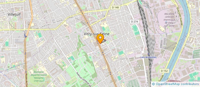 localisation de l'entreprise ASSOCIATION POUR LA PROMOTION ET LE DEVELOPPEMENT DE HIRNAGUE BOSSOYA EN MAURITANIE ET AU SENEGAL à VITRY-SUR-SEINE
