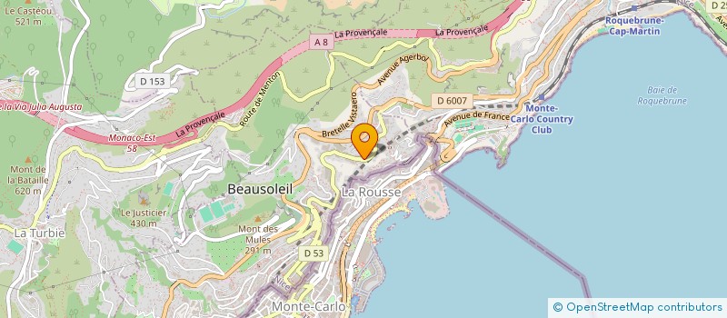 localisation de l'entreprise ASSOCIATION POUR LA PROMOTION ET LE DEVELOPPEMENT DE L'ACCORDEON ET DU BANDONEON  BEAUSOLEIL