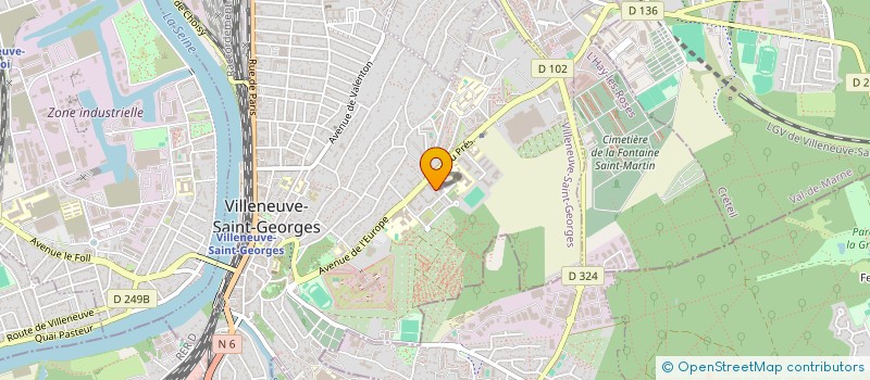 localisation de l'entreprise ASSOCIATION POUR LA PROMOTION ET LE DEVELOPPEMENT DE L'ENTREPRENEURIAT SOLIDAIRE à VILLENEUVE-SAINT-GEORGES