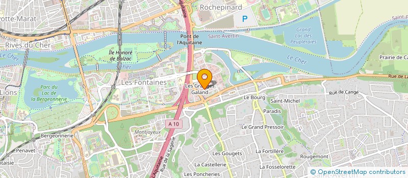 localisation de l'entreprise ASSOCIATION POUR LA PROMOTION ET LE DEVELOPPEMENT DES TRANSPORTS SANITAIRES D'URGENCE D'INDRE-ET-LOIRE à SAINT-AVERTIN