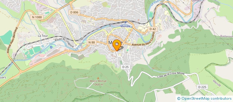 localisation de l'entreprise ASSOCIATION POUR LA PROMOTION ET LE DEVELOPPEMENT DES TRANSPORTS SANITAIRES D'URGENCE DE LA LOZERE (A.T.S.U. 48)  MENDE