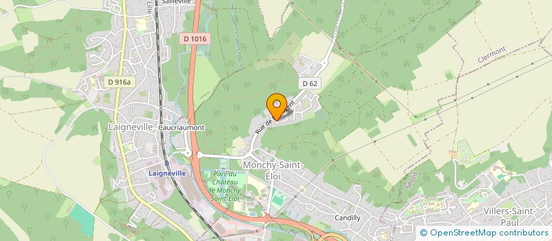 localisation de l'entreprise ASSOCIATION POUR LA PROMOTION ET LE DEVELOPPEMENT DES TRANSPORTS SANITAIRES D URGENCES DE L OISE  MONCHY-SAINT-ELOI