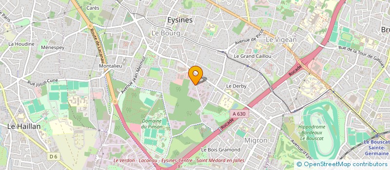 localisation de l'entreprise ASSOCIATION POUR LA PROMOTION ET LE DEVELOPPEMENT DES TRANSPORTS SANITAIRES ET DES TRANSPORTS D'URGENCE DE LA GIRONDE à EYSINES