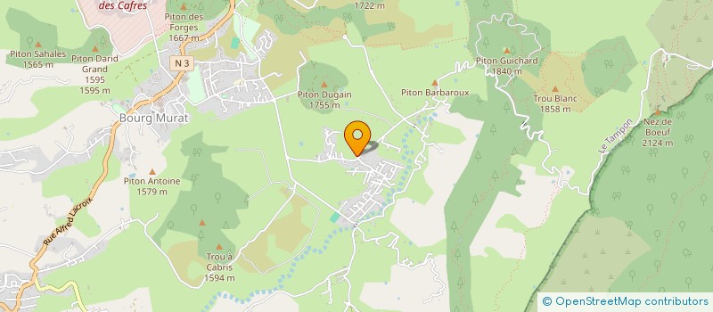 localisation de l'entreprise ASSOCIATION POUR LA PROMOTION STRUCTURES HOTELIERES DANS L'OCEAN INDIEN  LE TAMPON