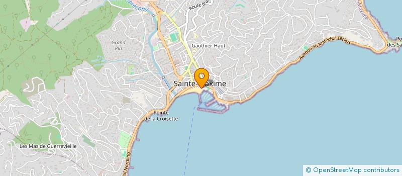 localisation de l'entreprise ASSOCIATION POUR LA PROMOTION TOURISTIQUE DE LA ROUTE DU MIMOSA à SAINTE-MAXIME