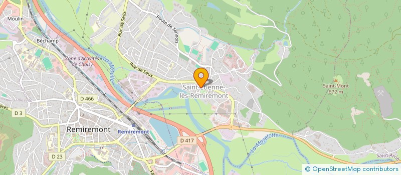 localisation de l'entreprise ASSOCIATION POUR LA PROTECTION DE L'ENVIRONNEMENT A SAINT-ETIENNE-LES-REMIRE MONT  SAINT-ETIENNE-LES-REMIREMONT