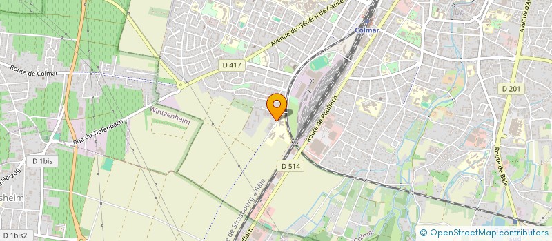 localisation de l'entreprise ASSOCIATION POUR LA PROTECTION DE LA NAPPE PHREATIQUE DE LA PLAINE D'ALSACE  COLMAR