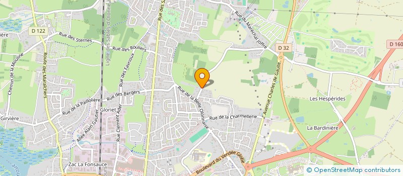 localisation de l'entreprise ASSOCIATION POUR LA PROTECTION DU PAYSAGE DE VENDEE (A.A.P. VENDEE) à LES SABLES D'OLONNE