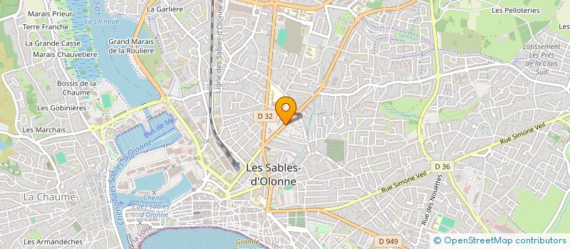 localisation de l'entreprise ASSOCIATION POUR LA PROTECTION ET LA DEFENSE DES RIVERAINS DU QUARTIER ST MICHEL à LES SABLES D'OLONNE
