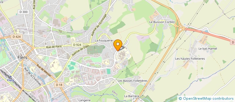 localisation de l'entreprise ASSOCIATION POUR LA PROTECTION ET LE DEVELOPPEMENT DES TRANSPORTS SANITAIRES D'URGENCE DE L'ORNE à FLERS