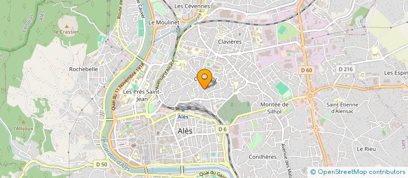 localisation de l'entreprise ASSOCIATION POUR LA PROTECTION , L'AIDE, L'INSERTION ET DE REINSERTION EDUCATIVE  ALES