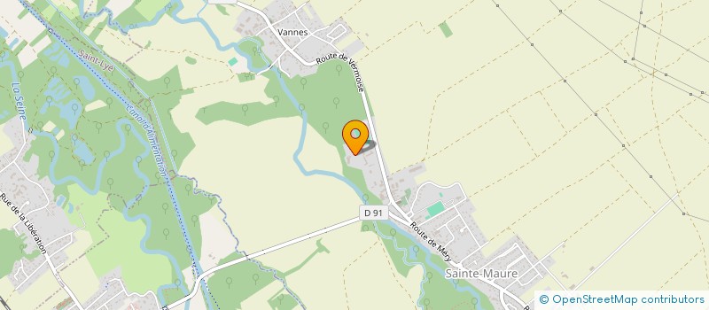 localisation de l'entreprise ASSOCIATION POUR LA QUALITE URBAINE ET L'AMELIORATION DES EAUX  SAINTE-MAURE