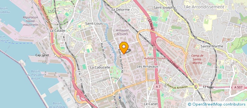 localisation de l'entreprise ASSOCIATION POUR LA REALISATION ET LE DEVELOPPEMENT AUDIOVISUEL  MARSEILLE