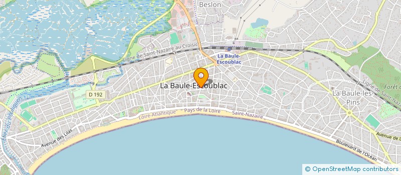 localisation de l'entreprise ASSOCIATION POUR LA RECHERCHE AQUACOLE à LA BAULE-ESCOUBLAC