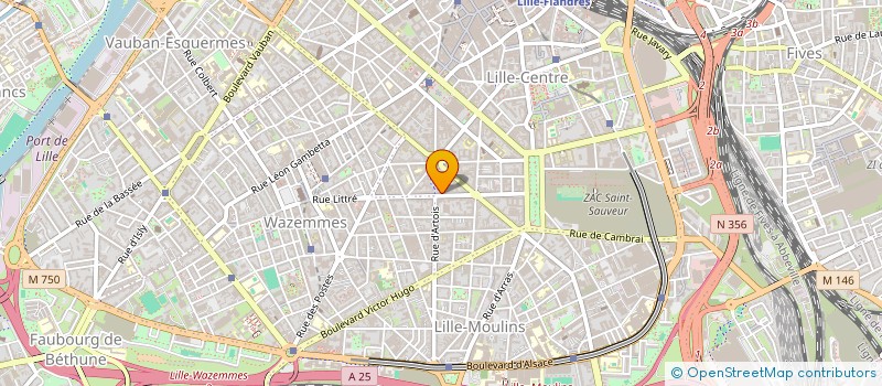 localisation de l'entreprise ASSOCIATION POUR LA RECHERCHE CLINIQUE EN ORTHOPHONIE  LILLE