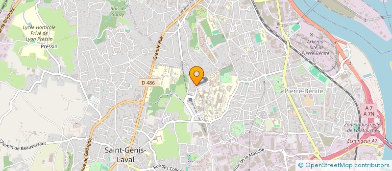 localisation de l'entreprise ASSOCIATION POUR LA RECHERCHE CLINIQUE ET IMMUNOLOGIQUE à OULLINS-PIERRE-BENITE