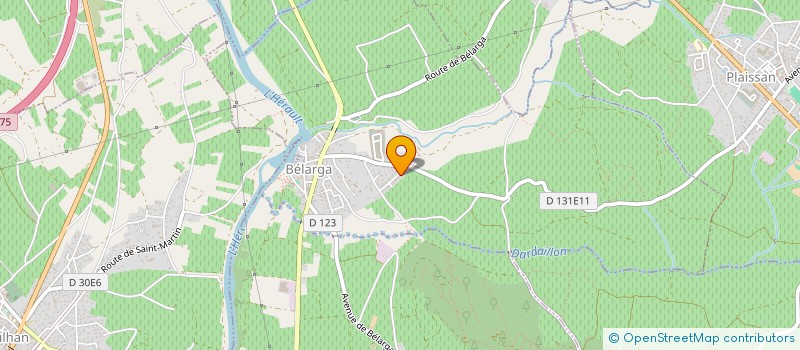localisation de l'entreprise ASSOCIATION POUR LA RECHERCHE DU GRAND GIBIER BLESSE 34 à ABEILHAN