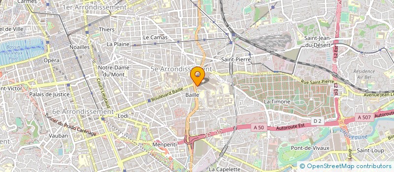 localisation de l'entreprise ASSOCIATION POUR LA RECHERCHE EN CHIRURGIE CARDIAQUE (ARCC) à MARSEILLE