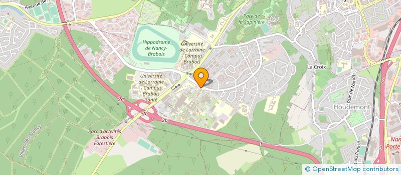 localisation de l'entreprise ASSOCIATION POUR LA RECHERCHE EPIDEMIOLOGIQUE DANS LES CANCERS DE L'ENFANT ET DE L'ADOLESCENT à VANDŒUVRE-LES-NANCY