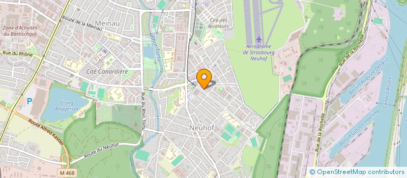 localisation de l'entreprise ASSOCIATION POUR LA RECHERCHE ET LES SOINS PSYCHIATRIE à STRASBOURG