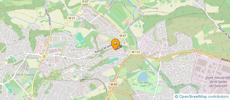localisation de l'entreprise ASSOCIATION POUR LA RECHERCHE ET THERAPIES DES MALADIES RETINIENNES GENETIQUES à JACOU