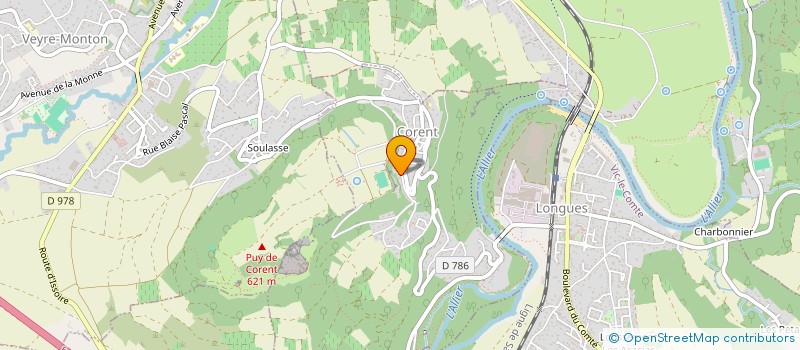 localisation de l'entreprise ASSOCIATION POUR LA RECHERCHE SUR L'AGE DU FER EN AUVERGNE  MIREFLEURS