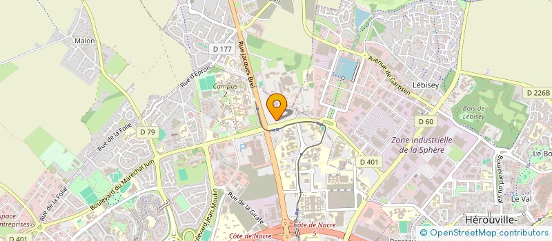 localisation de l'entreprise ASSOCIATION POUR LA RECHERCHE SUR LE CERVEAU à CAEN