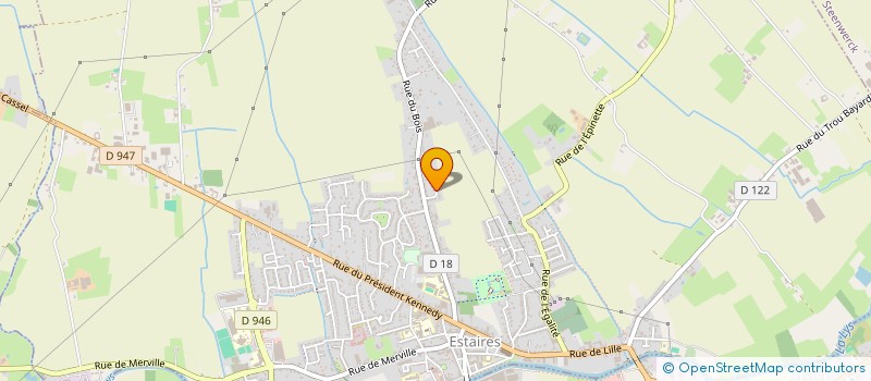 localisation de l'entreprise ASSOCIATION POUR LA REHABILITATION DES CHIENS DE BERGERS A.R.C.B.  ESTAIRES