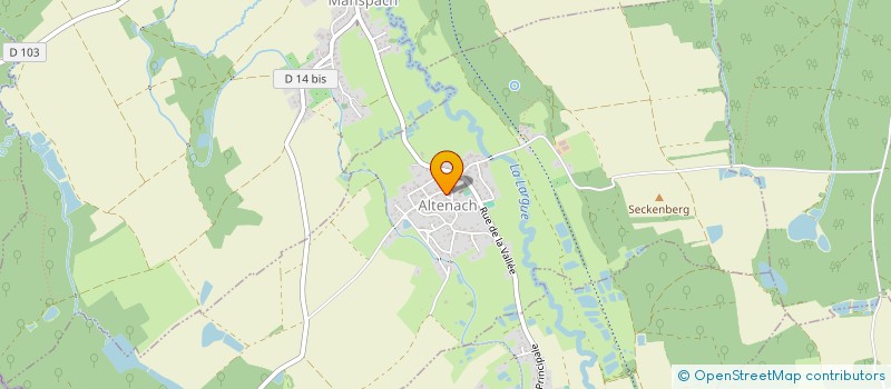 localisation de l'entreprise ASSOCIATION POUR LA RENOVATION DE L'EGLISE D'ALTENACH  ALTENACH