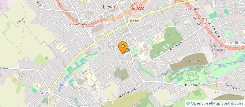 localisation de l'entreprise ASSOCIATION POUR LA RENOVATION DE L'EGLISE SAINT MARTIN DE LIEVIN à LIEVIN