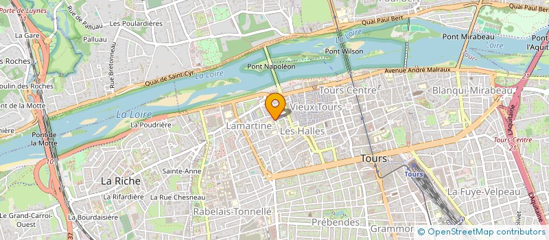 localisation de l'entreprise ASSOCIATION POUR LA RENOVATION DE L'ORGUE DE NOTRE-DAME LA RICHE  TOURS