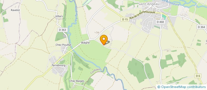 localisation de l'entreprise ASSOCIATION POUR LA RENOVATION DU LOGIS DE PUYGELIER  SAINT-CIERS-SUR-BONNIEURE