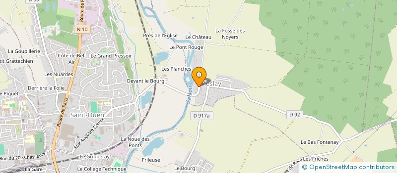 localisation de l'entreprise ASSOCIATION POUR LA RESTAURATION DE L'EGLISE DE MESLAY  MESLAY