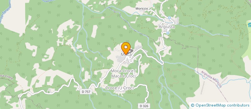 localisation de l'entreprise ASSOCIATION POUR LA RESTAURATION DE L'EGLISE PAROISSIALE NOTRE DAME DE L'ASSOMPTION DE MOCA CROCE  MOCA-CROCE