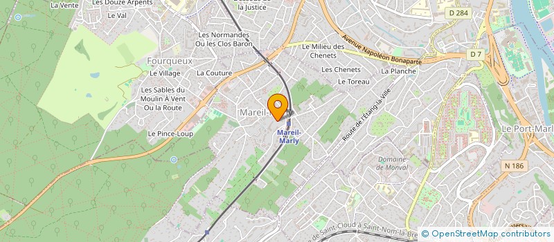 localisation de l'entreprise ASSOCIATION POUR LA RESTAURATION DE L'EGLISE SAINT ETIENNE DE MAREIL-MARLY  MAREIL-MARLY